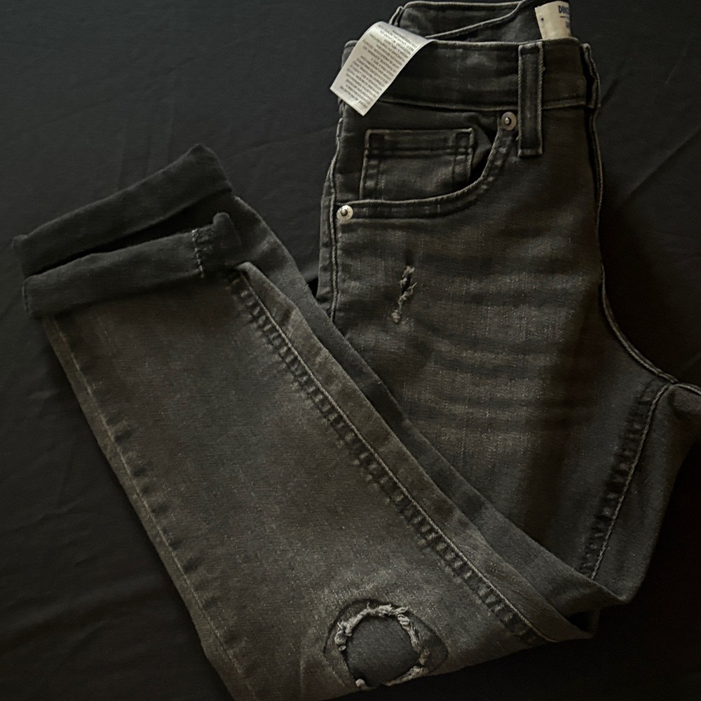 Men's Black Distressed Jeans